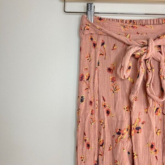 Faithfull the Brand Pants Tiki Tiki Wide Leg Floral Pants Pink Size XS - Picture 5 of 8